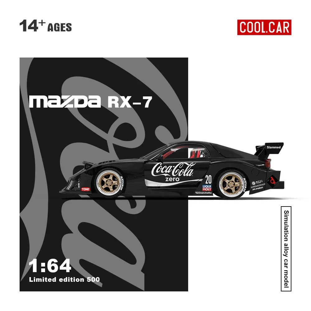 Cool Car - Mazda RX-7 Black Coca-Cola(Figure Edition 500), 1:64 Scale — image 3