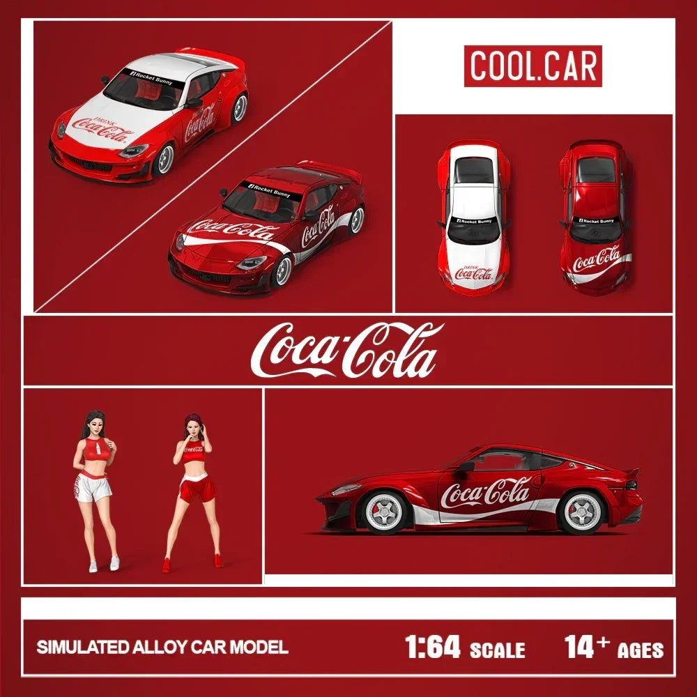 Cool Car-Nissan 400Z-Red and White Coca-Cola(Limited Figure Edition 500), 1:64 Scale — image 2