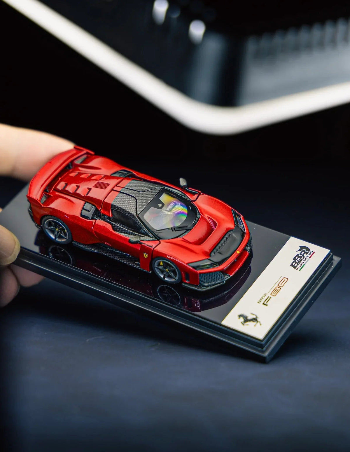 Ferrari F80 Rosso Supercar, 1:64 Scale — image 13