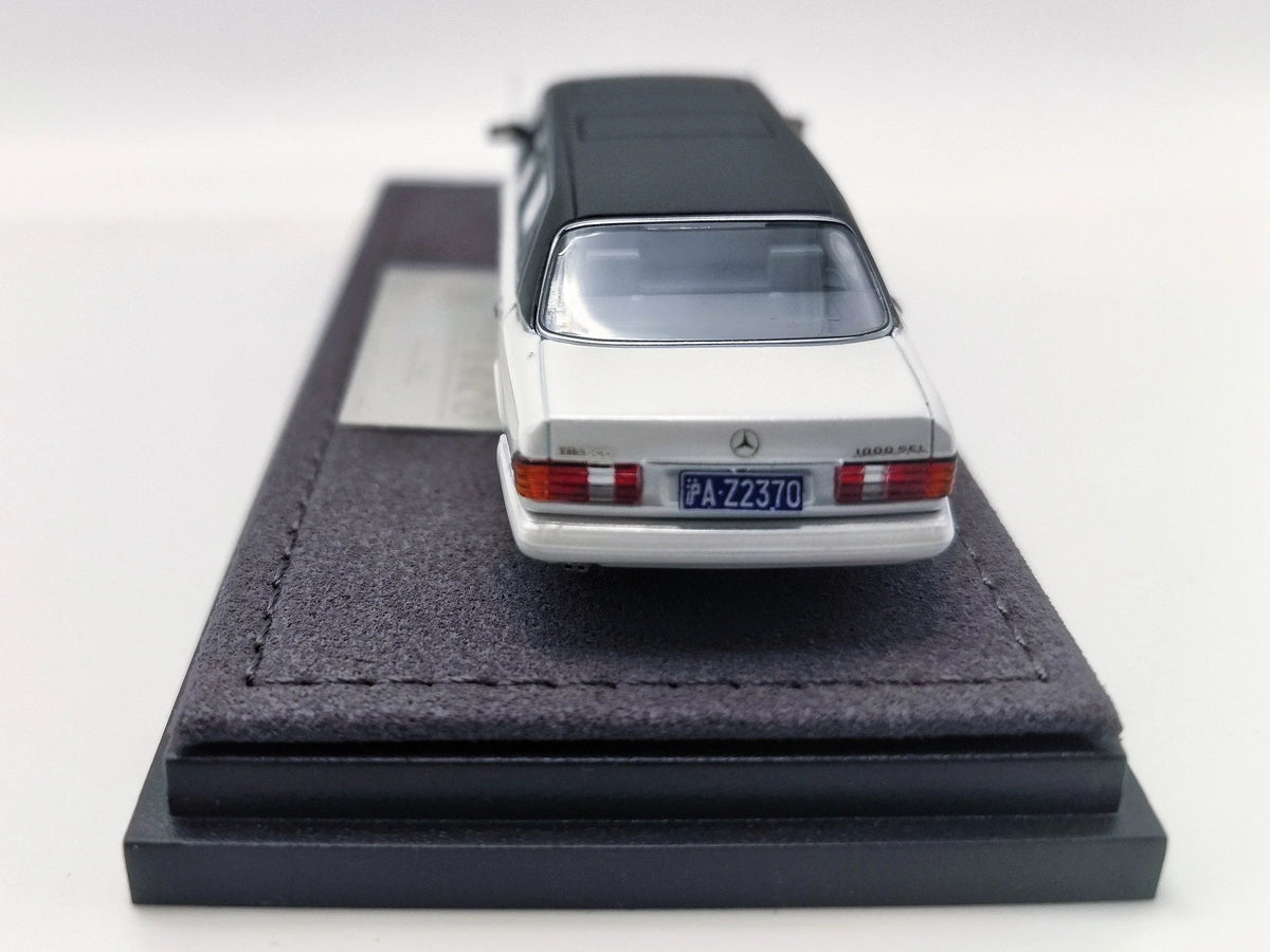*HEC 2026* Mercedes S-Class W126 44" Limosine Trasco 1000SEL, 1:64 Scale (White) — image 4
