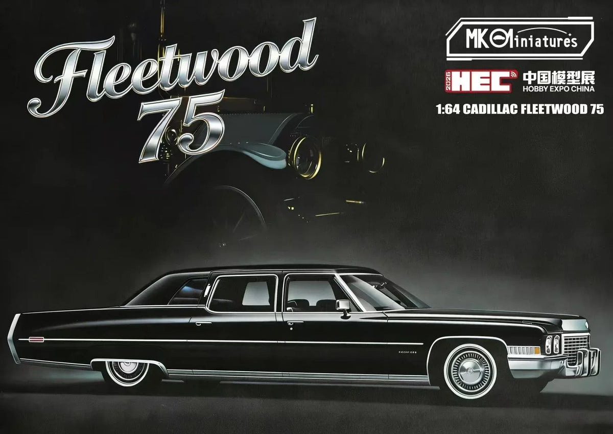 *HEC 2026* Cadillac Fleetwood 75, 1:64 Scale (Black) — image 2