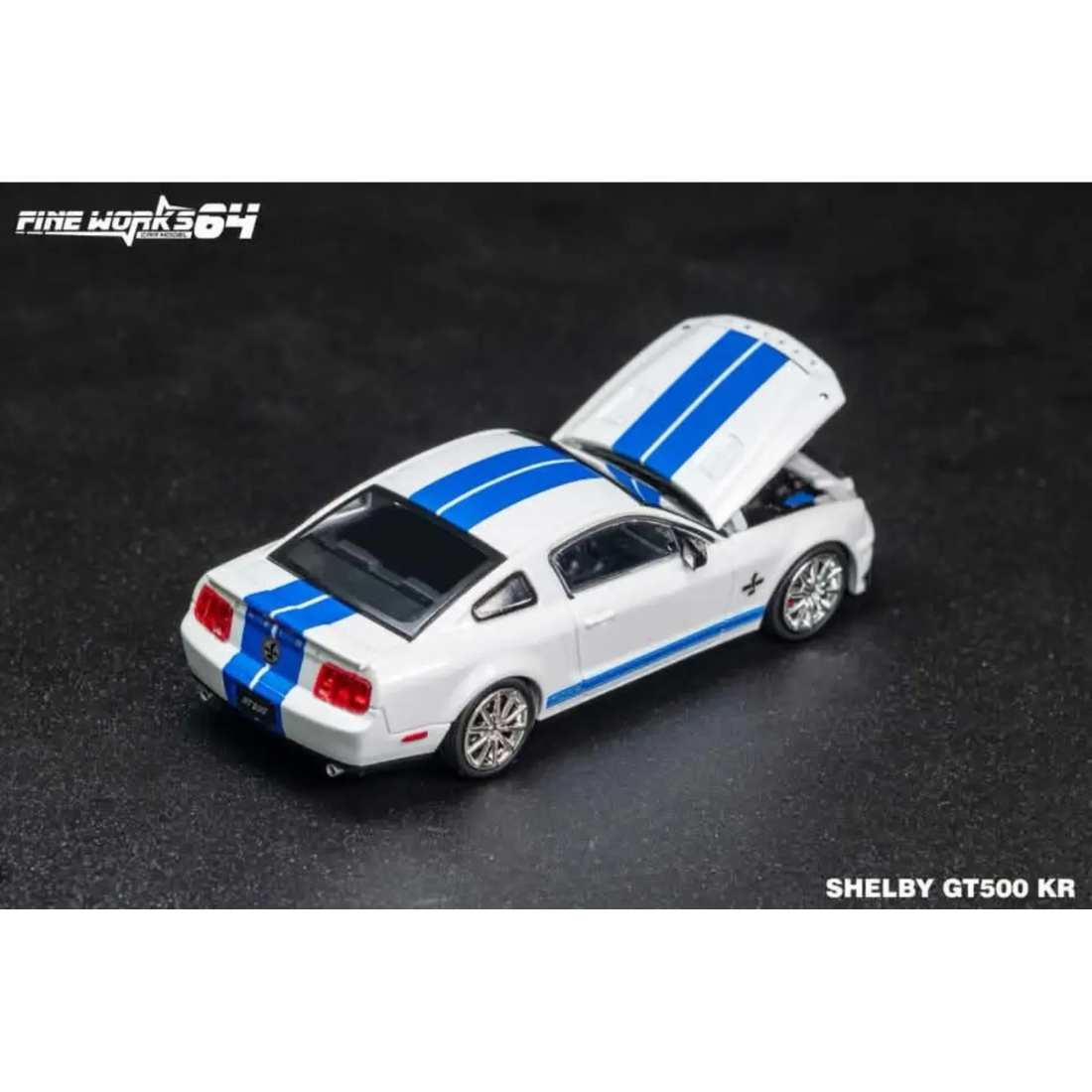 Mustang Shelby GT500, 1:64 Scale (White) — image 4