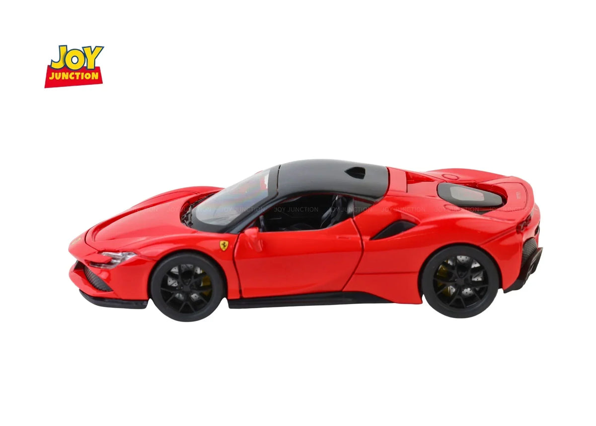 Ferrari SF90 Pullback Toy Car - Light, Sound with Openable Doors, 1:32 Scale — image 1