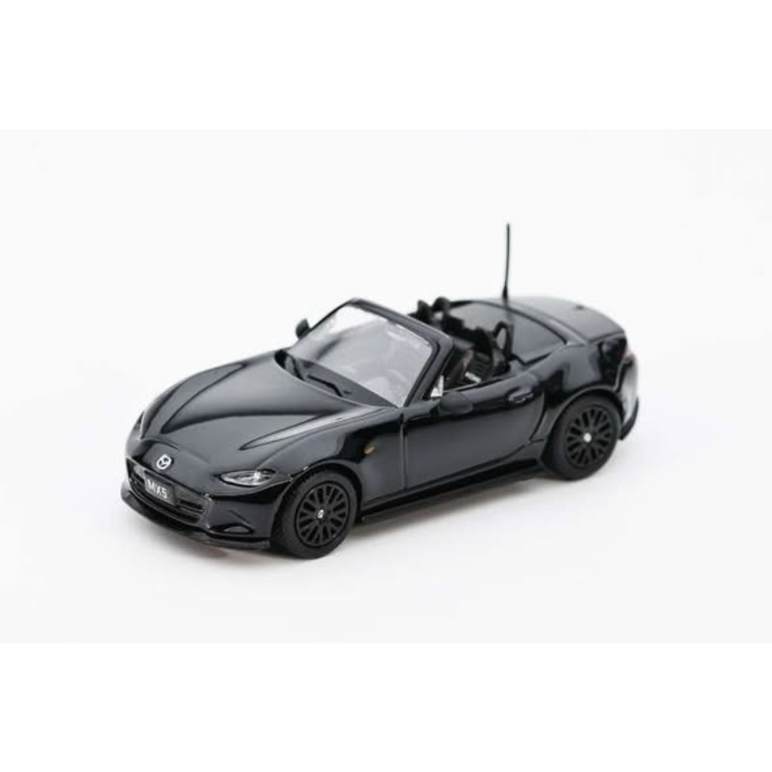*PRE-ORDER* Mazda MX-5 Roadster RF 2024 – Black – Includes 1 Electroplated Grey Chase Car per Carton, 1:64 Scale — image 2