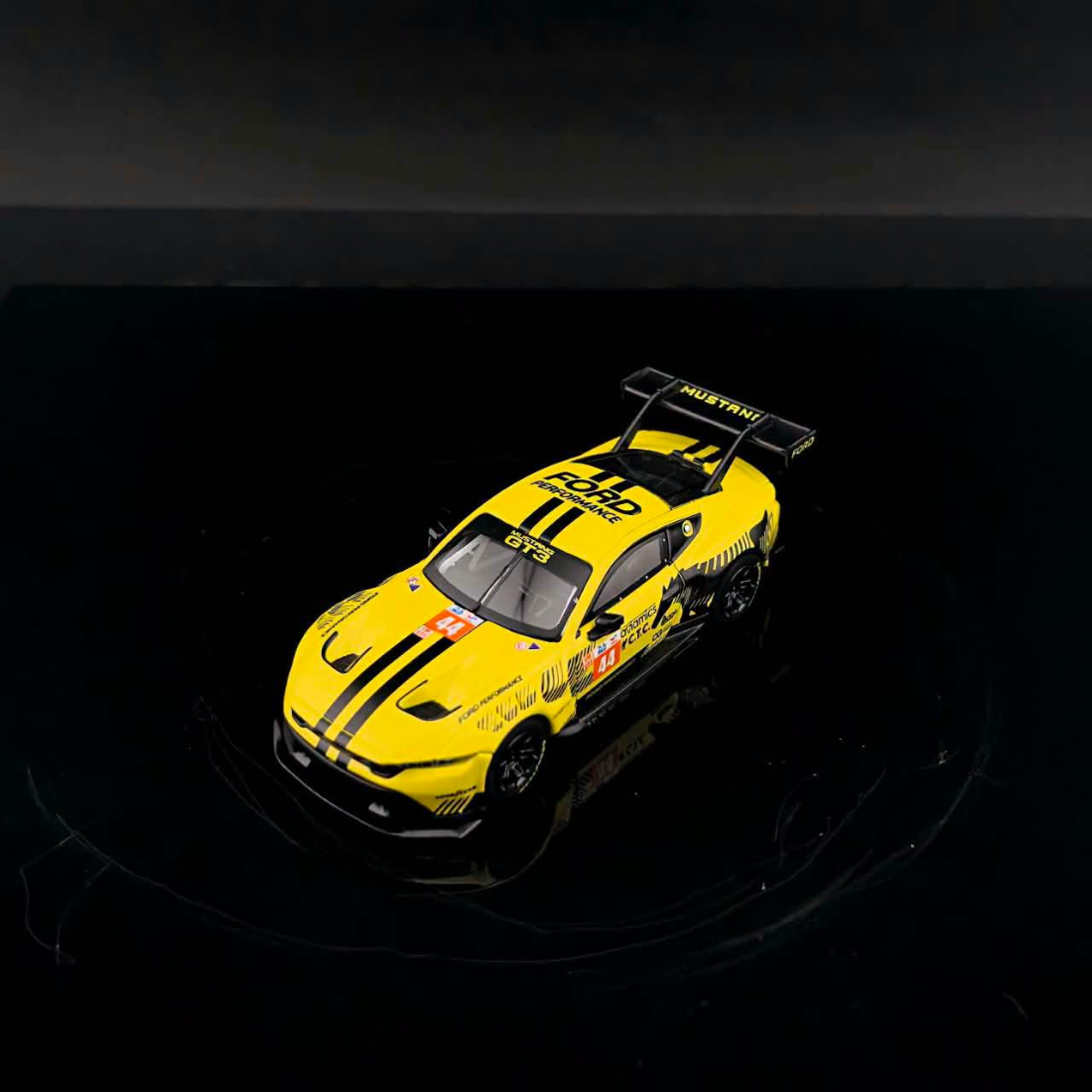 *Pre-Orders* Mustang GT3 Yellow #44 Livery (Limited to 1000pcs), 1:64 Scale — image 2
