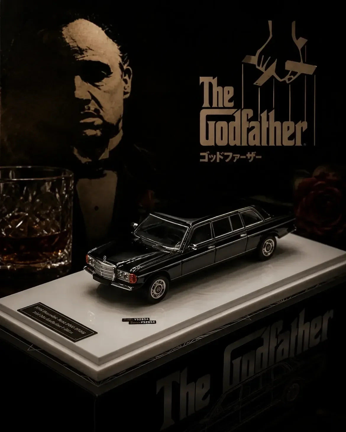 Mercedes Benz W123 LIMO - The Godfather Edition, 1:64 Scale (Black) — image 5