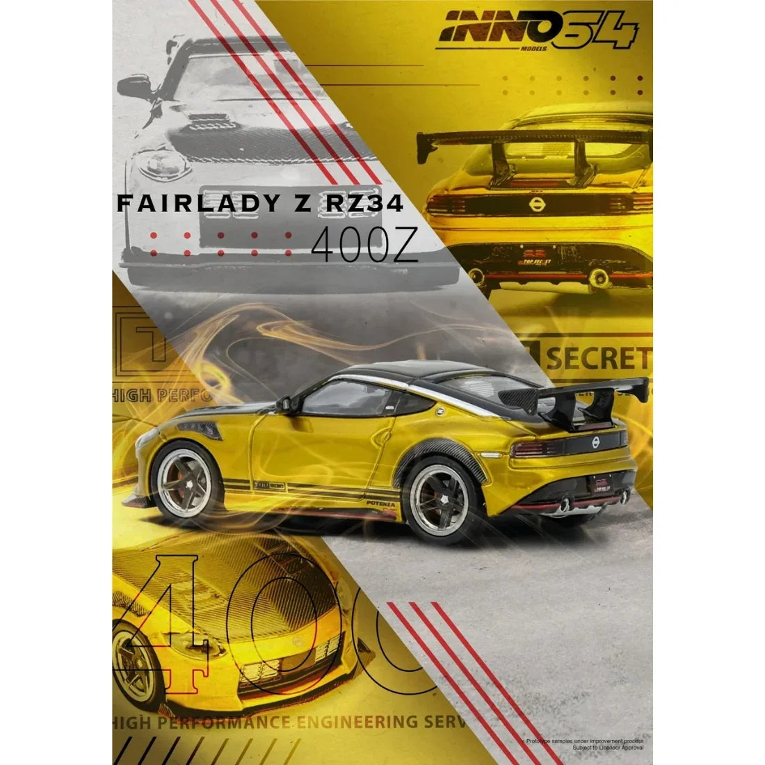 Top Secret FAIRLADY Z (RZ34), 1:64 Scale (Gold) — image 1