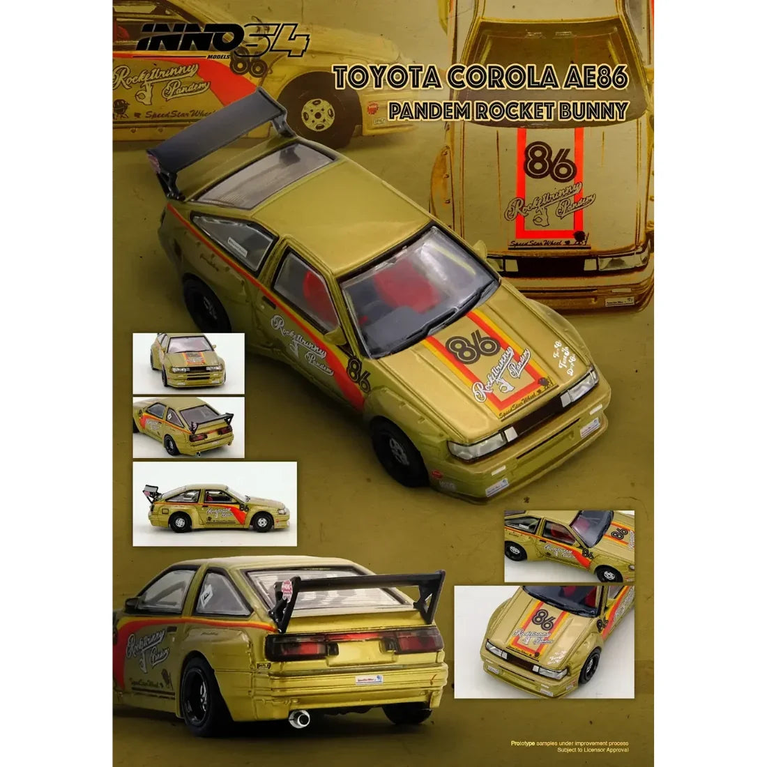 Pandem Rocket Bunny AE86 Levin, 1:64 Scale — image 1