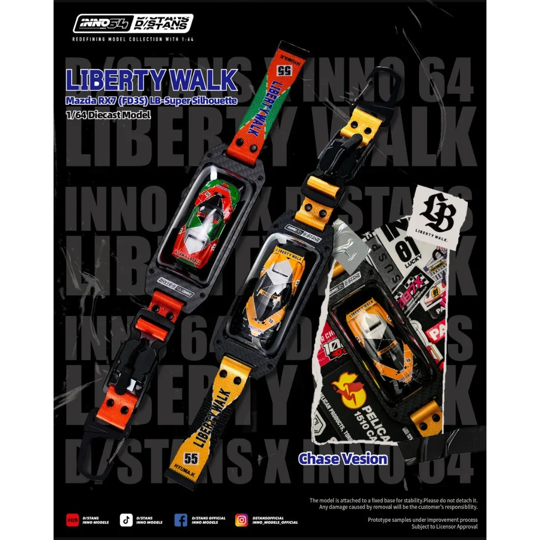 *PRE-ORDER* LB-SUPER SILHOUETTE FD3S (Chance of Chase Car), 1:64 Scale — image 1