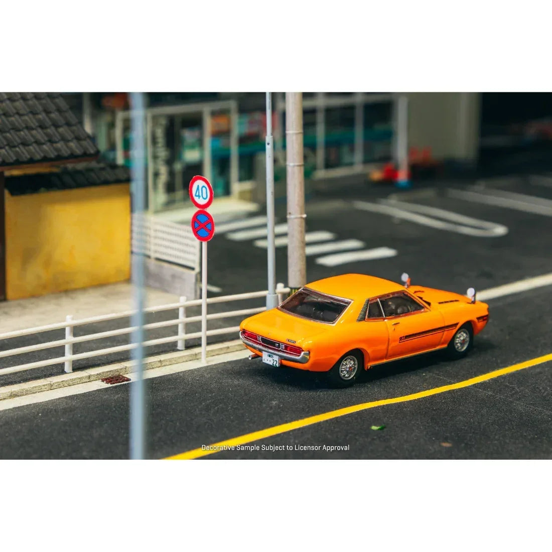 *PRE-ORDER* Toyota Celica 1600GT TA22 Chance of Chase Car, 1:64 Scale (Orange) — image 4