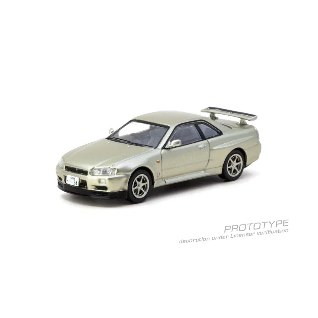 *PRE-ORDER* Nissan Skyline GT-R R34 Millenium Jade (Chance of Chase Car), 1:64 Scale — image 2