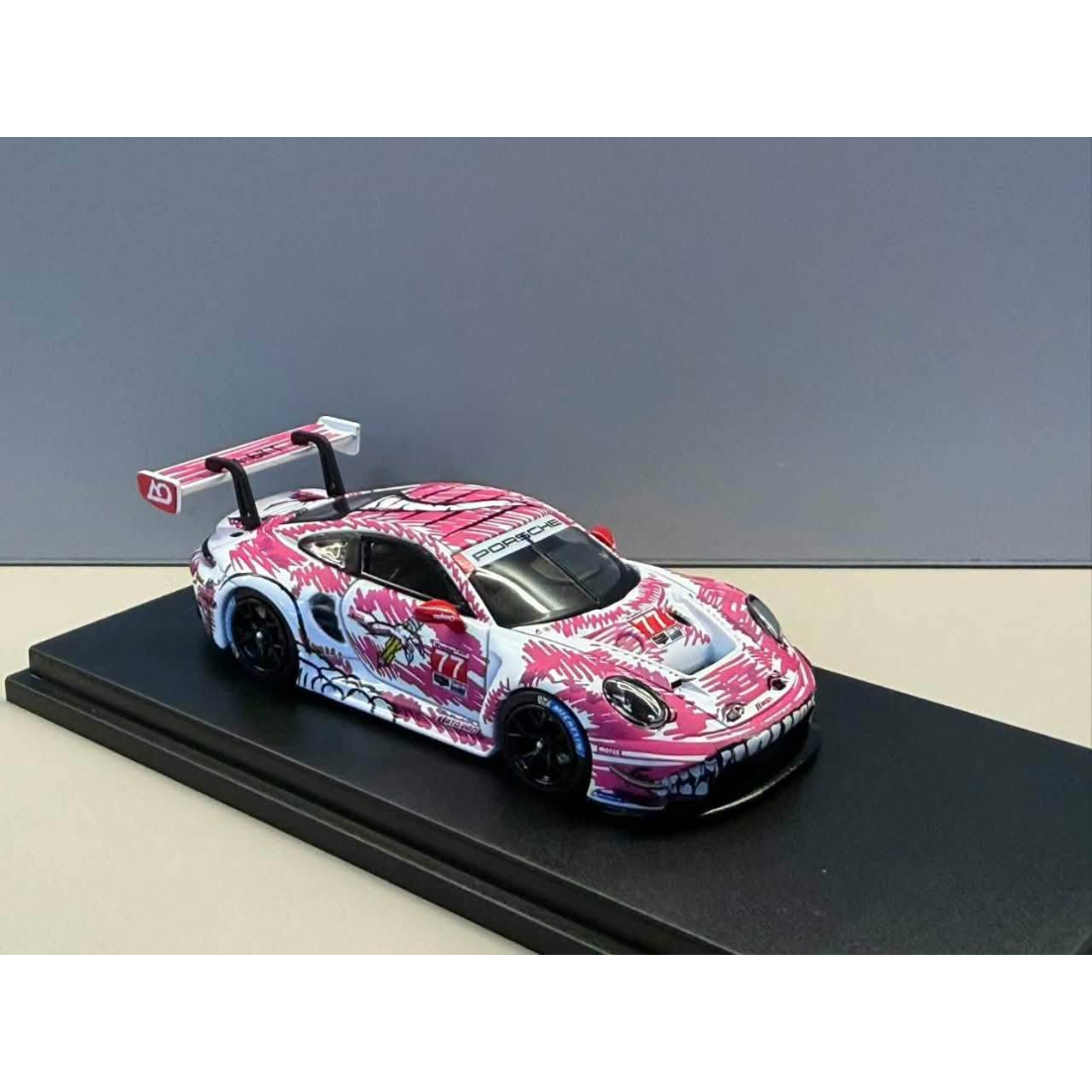 *Pre-Orders* Porsche 911 GT3 R (Pink #77 Livery), 1:64 Scale — image 3