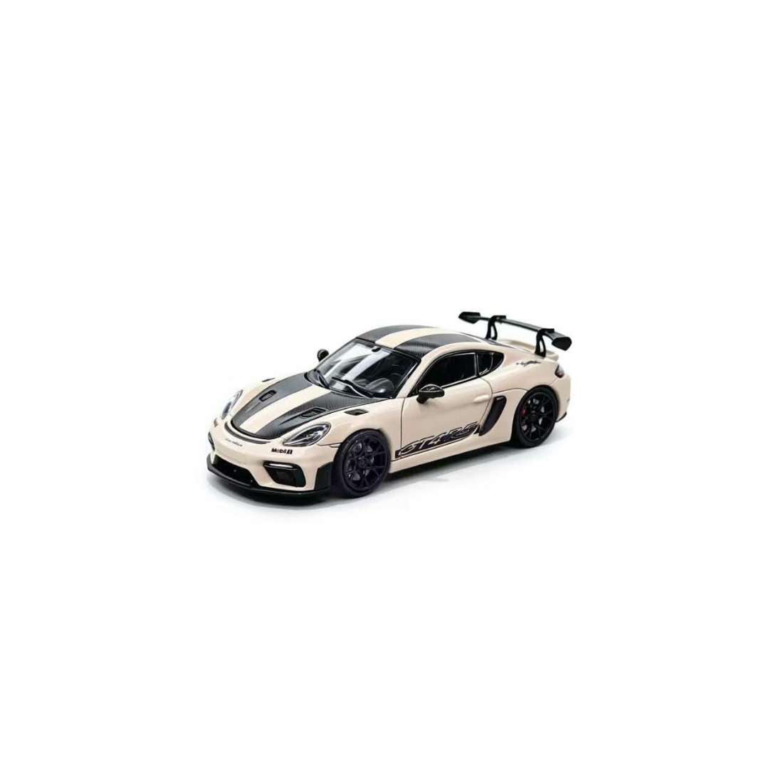 *Pre-Orders* Porsche 718 GT4 RS Yellow with Half Carbon-Hood, 1:64 Scale — image 1