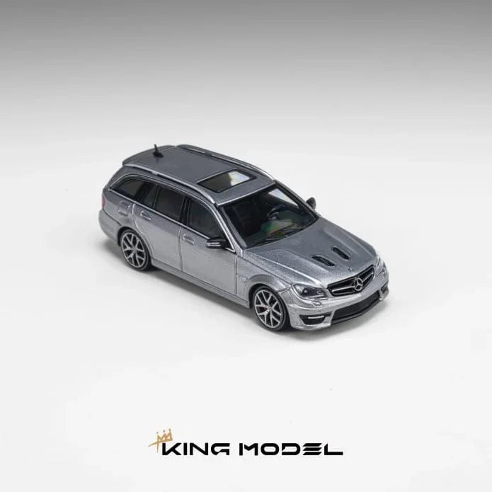 *PRE-ORDER* Mercedes Benz AMG C63 Wagon (Gun grey) Limited to 500pcs, 1:64 Scale — image 4
