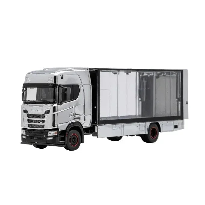 Scania 730 S No.138 Enclosed/Double Deck Tow Truck, 1:64 Scale (Silver) — image 1