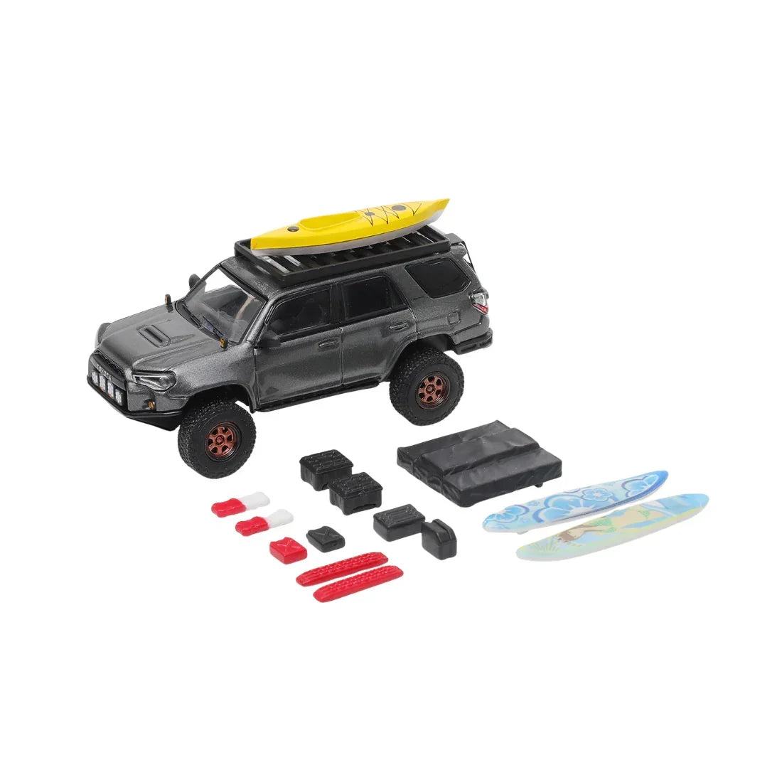 Toyota 4Runner Pre-Runner with accessories, 1:64 Scale (Grey) — image 1