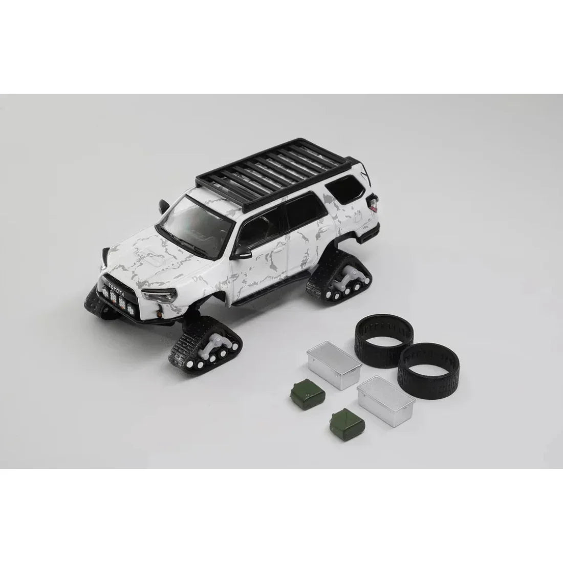 Toyota Modified Snowmobile, 1:64 Scale (White) — image 1