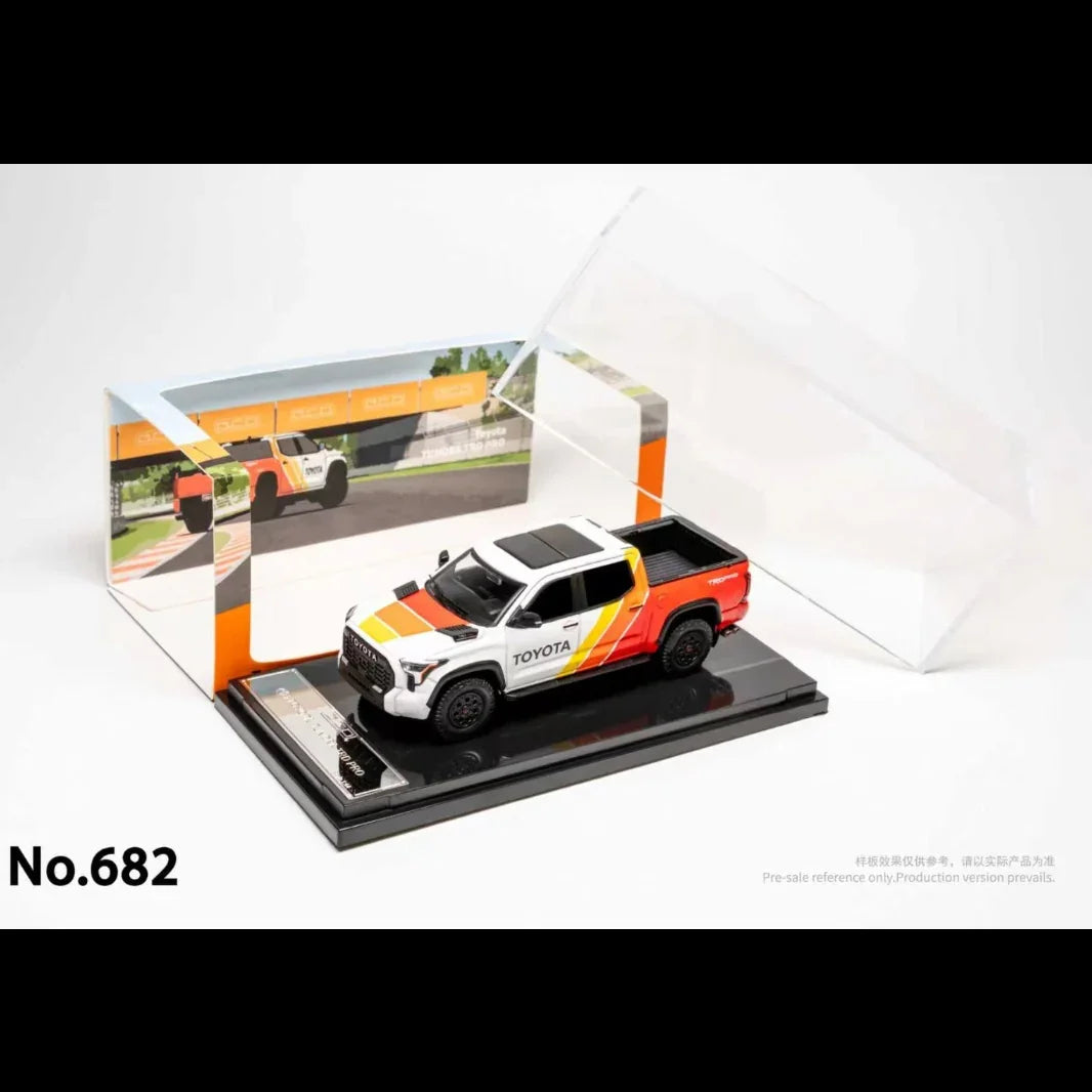 *PRE-ORDER* Toyota Tundra TRD PRO (TRD Heritage Livery), 1:64 Scale (White) — image 1
