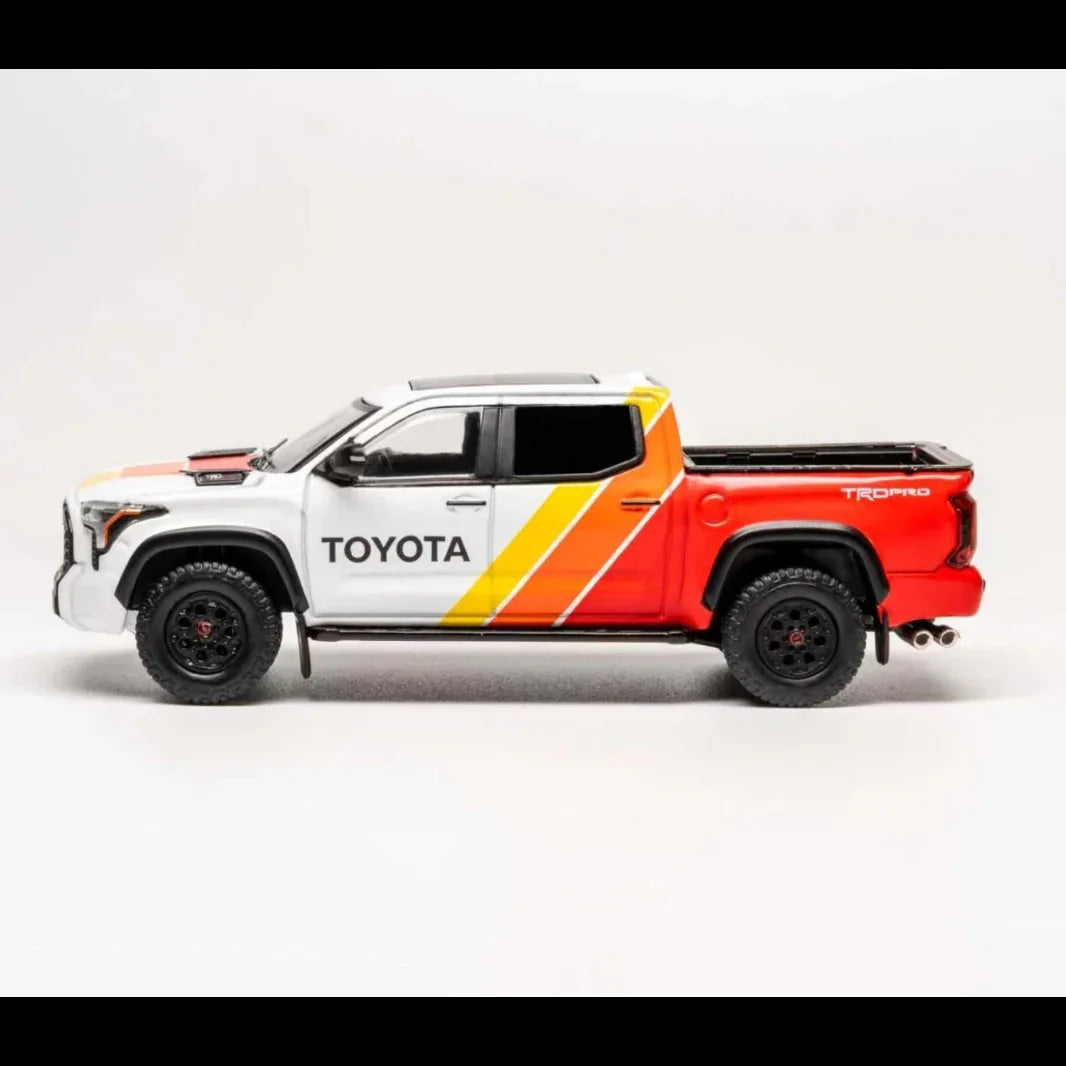 *PRE-ORDER* Toyota Tundra TRD PRO (TRD Heritage Livery), 1:64 Scale (White) — image 3