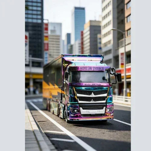 *HEC 2026* Liberty Walk Athlete Tone Mitsubishi Fuso Super Great, 1:64 Scale (Multicolor) — image 3