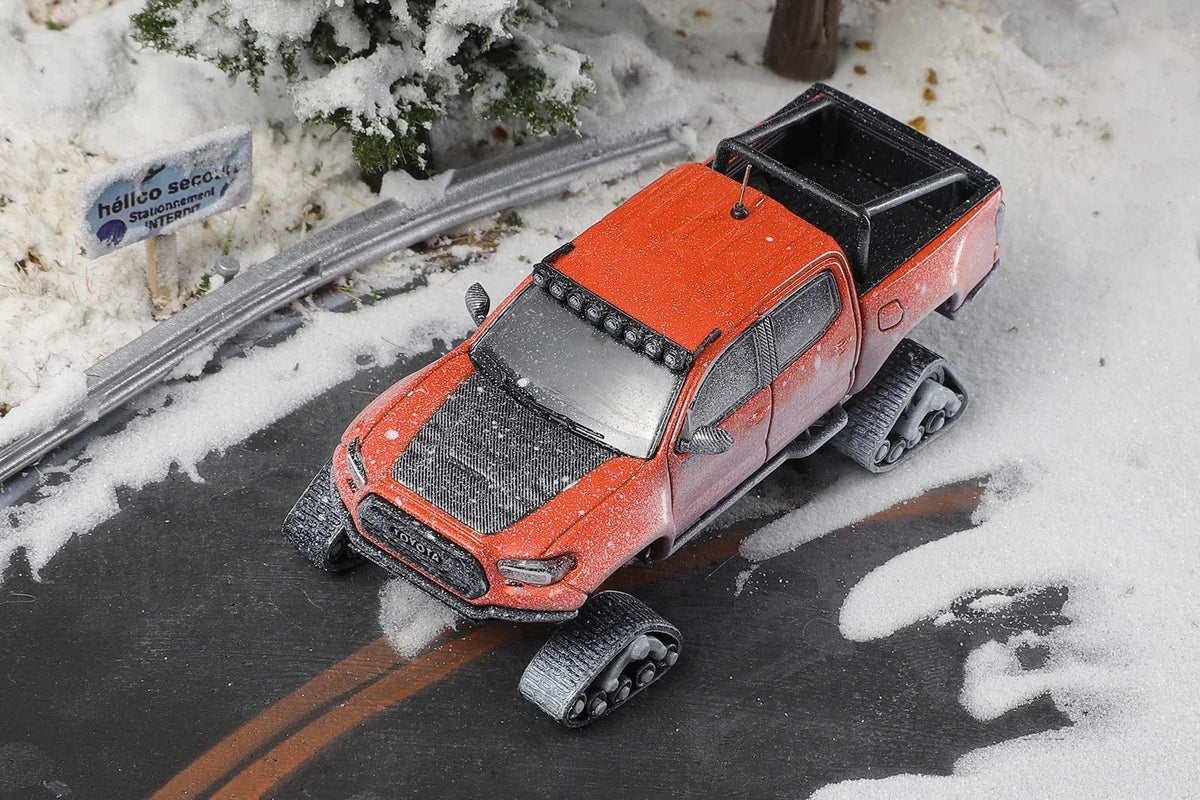 Toyota Tacoma LHD Snowflake AND Accessories, 1:64 Scale (Orange) — image 1