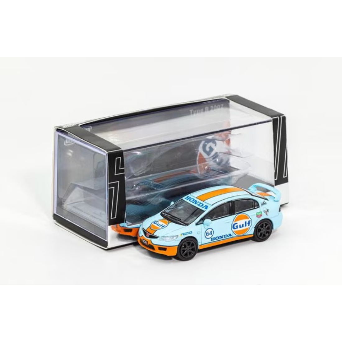 *PRE-ORDER* Honda Civic Type R FD2 2007 Gulf Livery, 1:64 Scale — image 1