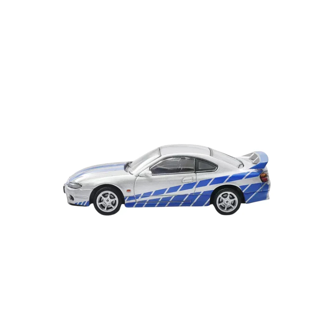 Nissan Silvia S15 Livery, 1:64 Scale (Silver with Blue) — image 2