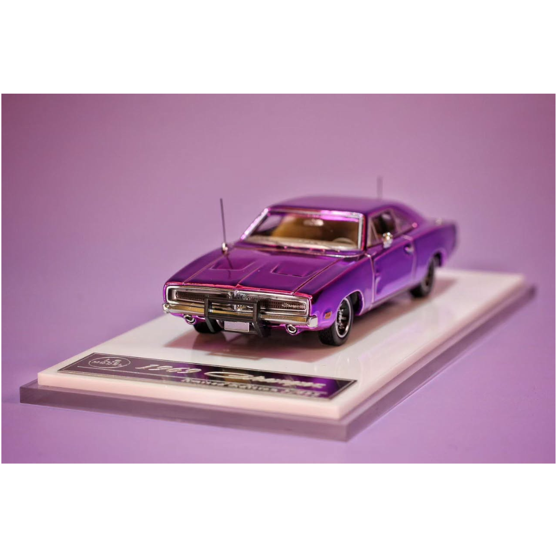 *PRE-ORDER* Dodge Charger 1969, 1:64 Scale (Chrome Purple) — image 1