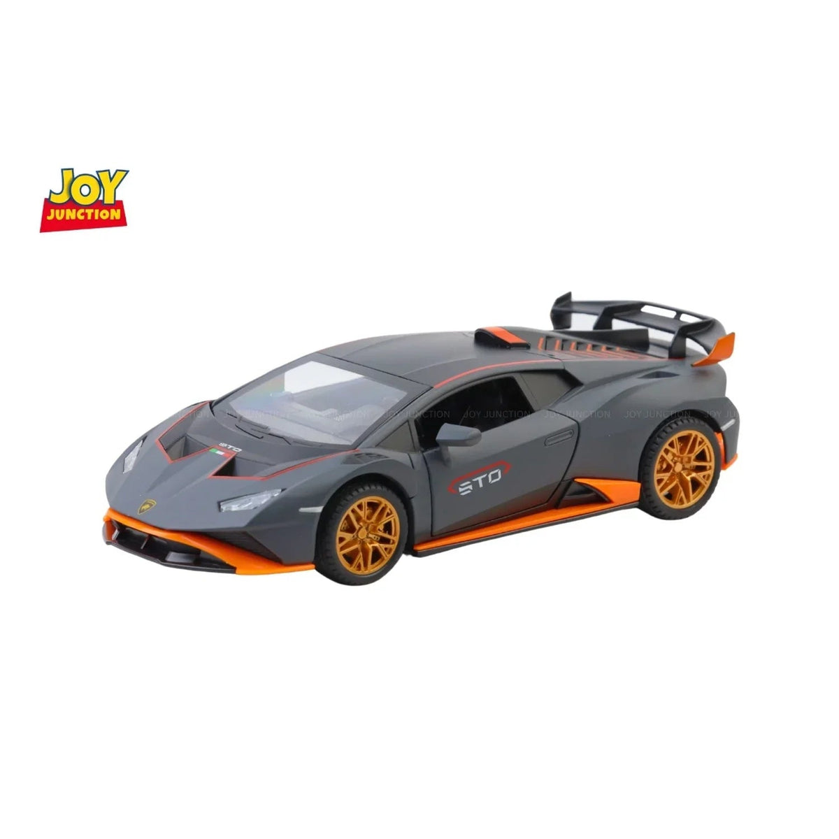 Lamborghini Hurracan STO - Light, Sound with Openable Doors, 1:24 Scale (Gray) — image 1