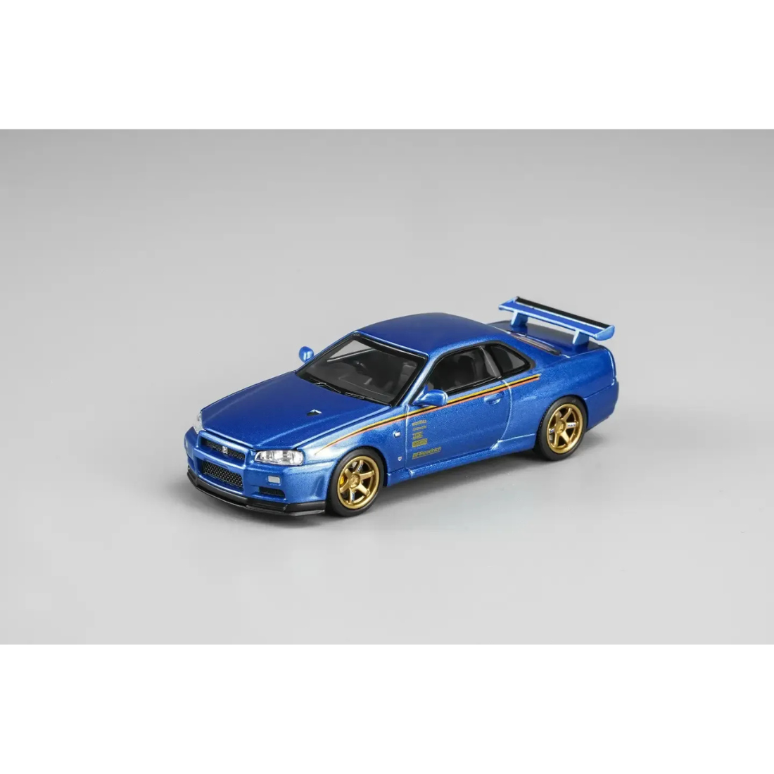 *HKTCS 2026* Nissan Skyline GT-R R34 Customized Bayside Blue (Limited to 399pcs), 1:64 Scale — image 1