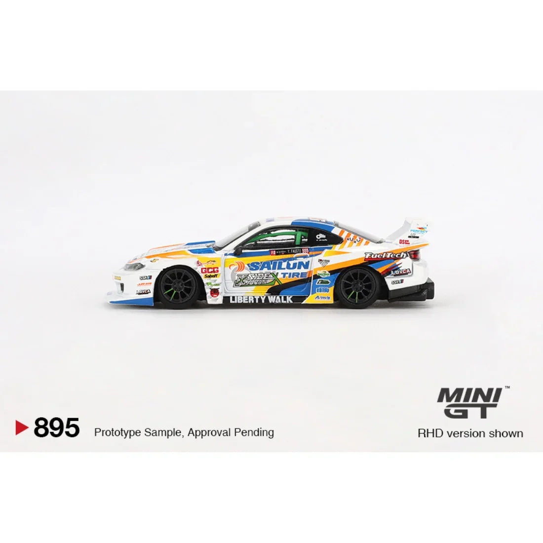 Nissan LB-Super Silhouette S15 SILVIA #555 2023 Formula Drift Japan, 1:64 Scale — image 2