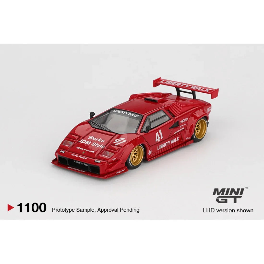 Lamborghini Countach LB-WORKS, 1:64 Scale (Red) — image 2