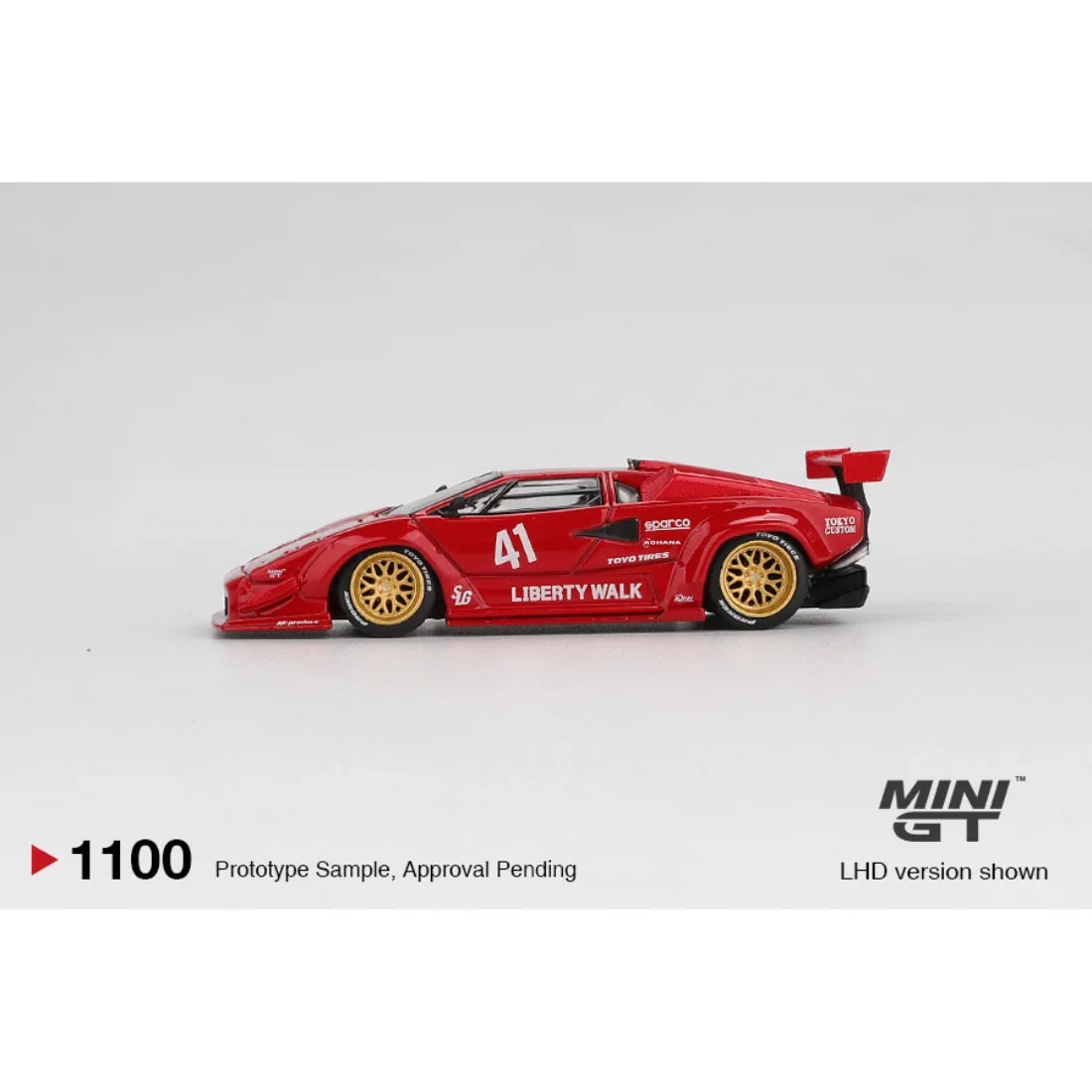 Lamborghini Countach LB-WORKS, 1:64 Scale (Red) — image 3