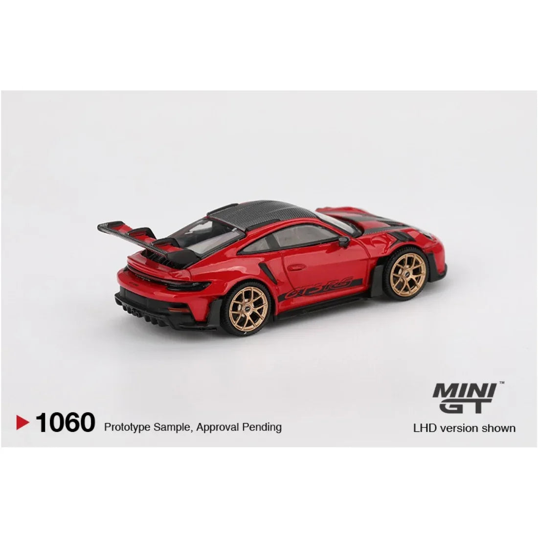 Porsche diecast 911 (992) GT3 RS, 1:64 Scale (Guards Red) — image 3