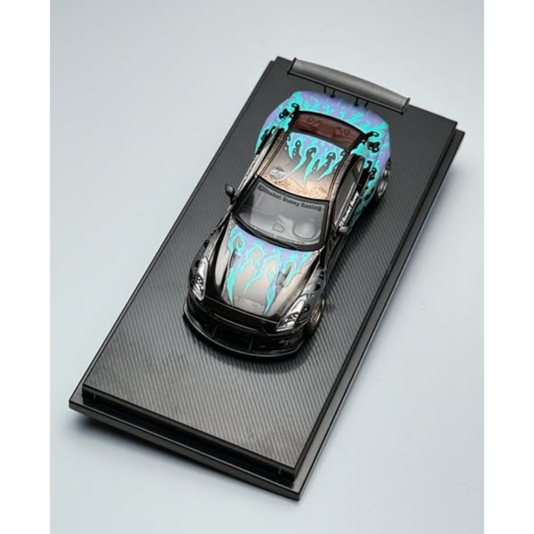 *MHDE 2026* Pandem Nissan GTR (R35) V1 Blue Flames (Limited to 500pcs), 1:64 Scale — image 4