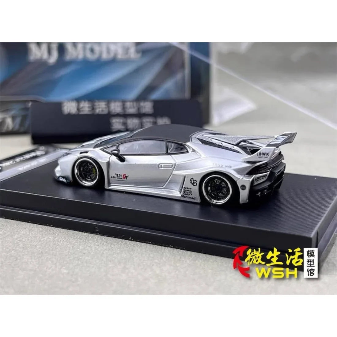 Lamborghini LBWK Huracan GT, 1:64 Scale (Silver) — image 3