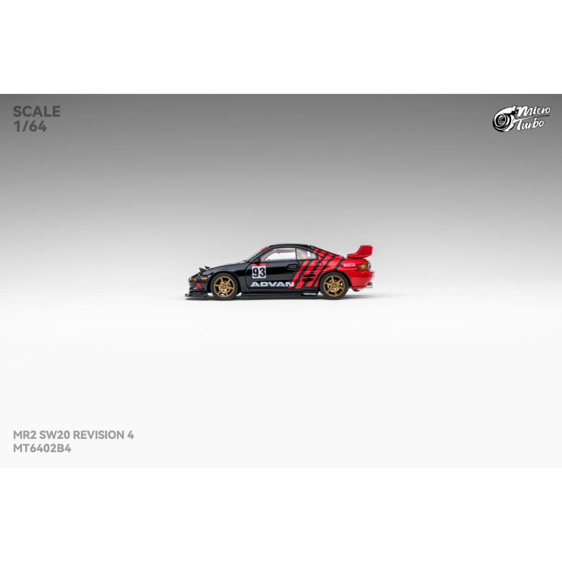 *PRE-ORDER* MR2 SW20 Retractable-Headlights Advan Livery, 1:64 Scale — image 3