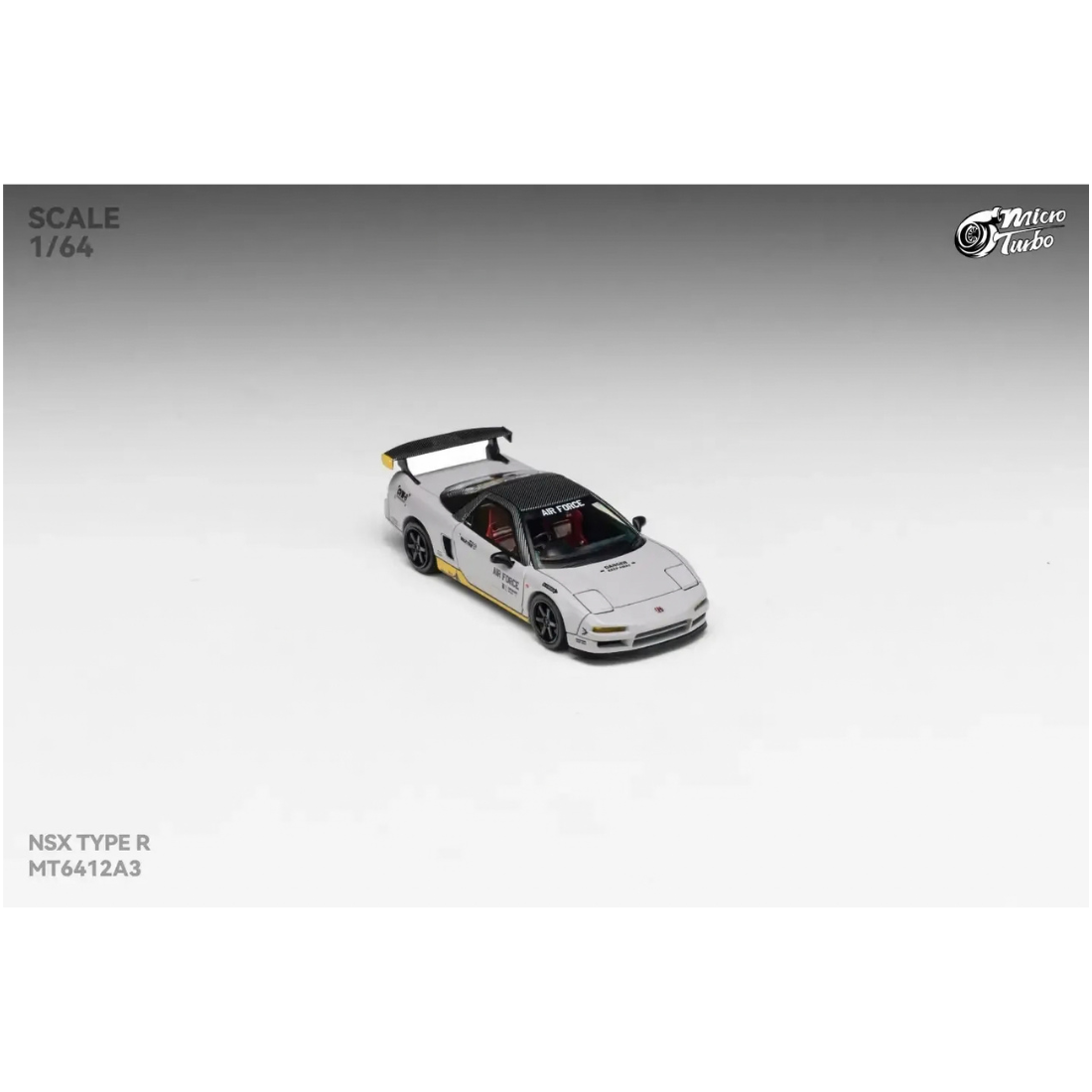 *Pre-Orders* Honda NSX-R NA1 (Retractable-Headlights丨Open-Hood丨Detachable Engine丨Magnetic Parts) Air Force Livery (Limited To 999pcs), 1:64 Scale — image 6