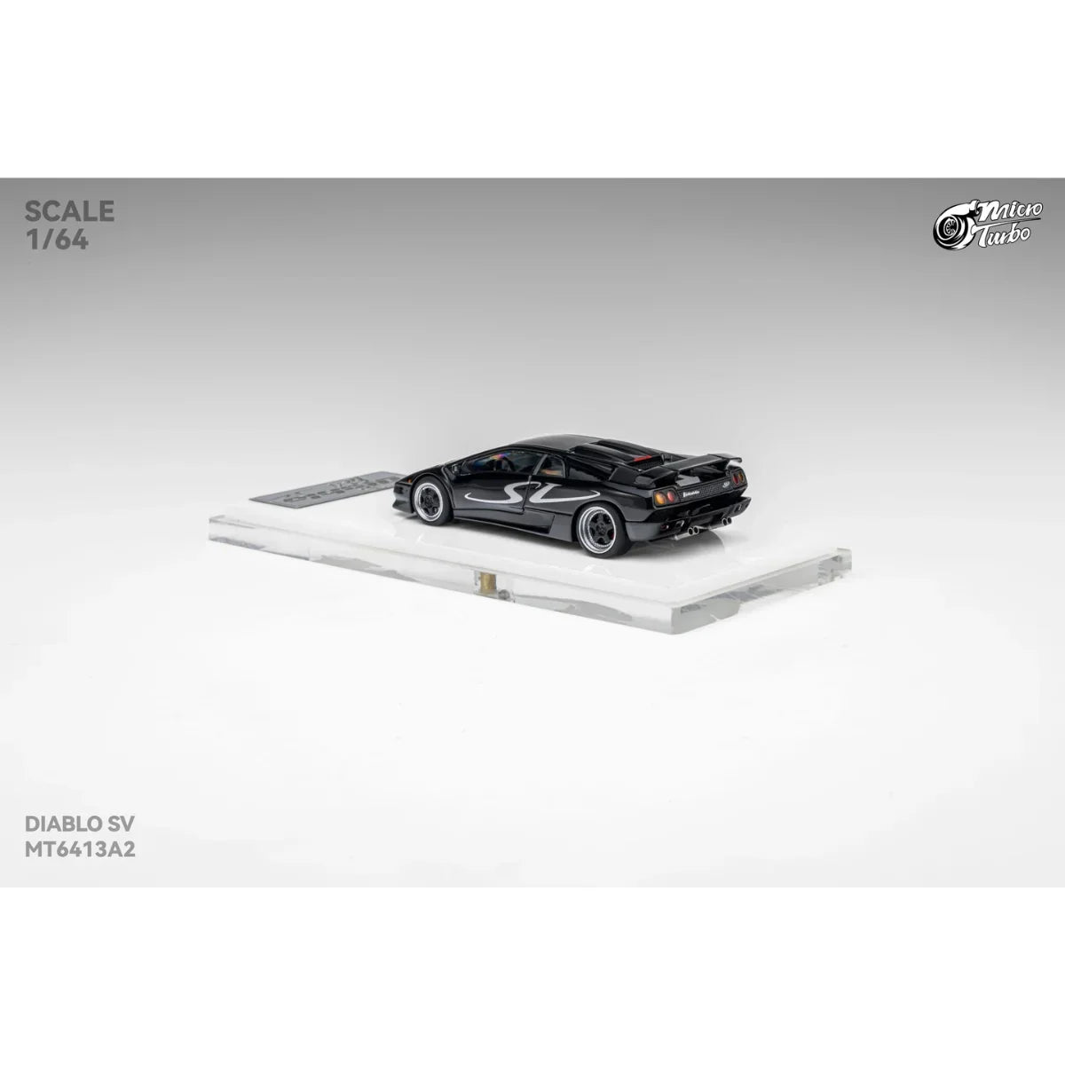 *PRE-ORDER* Custom Lamborghini Diablo SV, 1:64 Scale (Metallic Black) — image 4