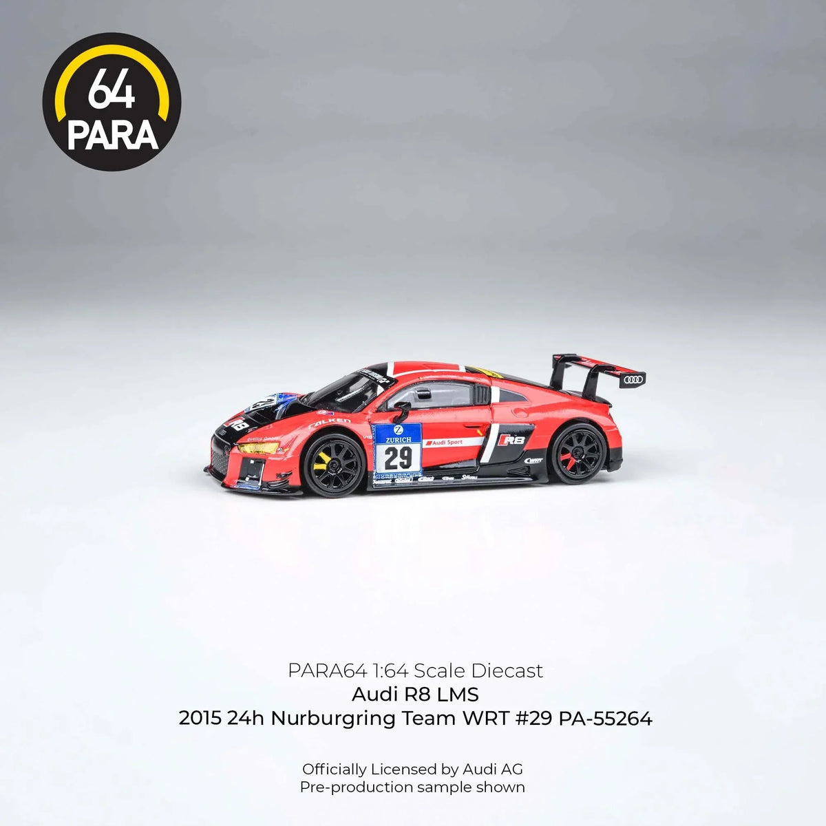 Audi R8 LMS 2015, 1:64 Scale (Red) — image 1