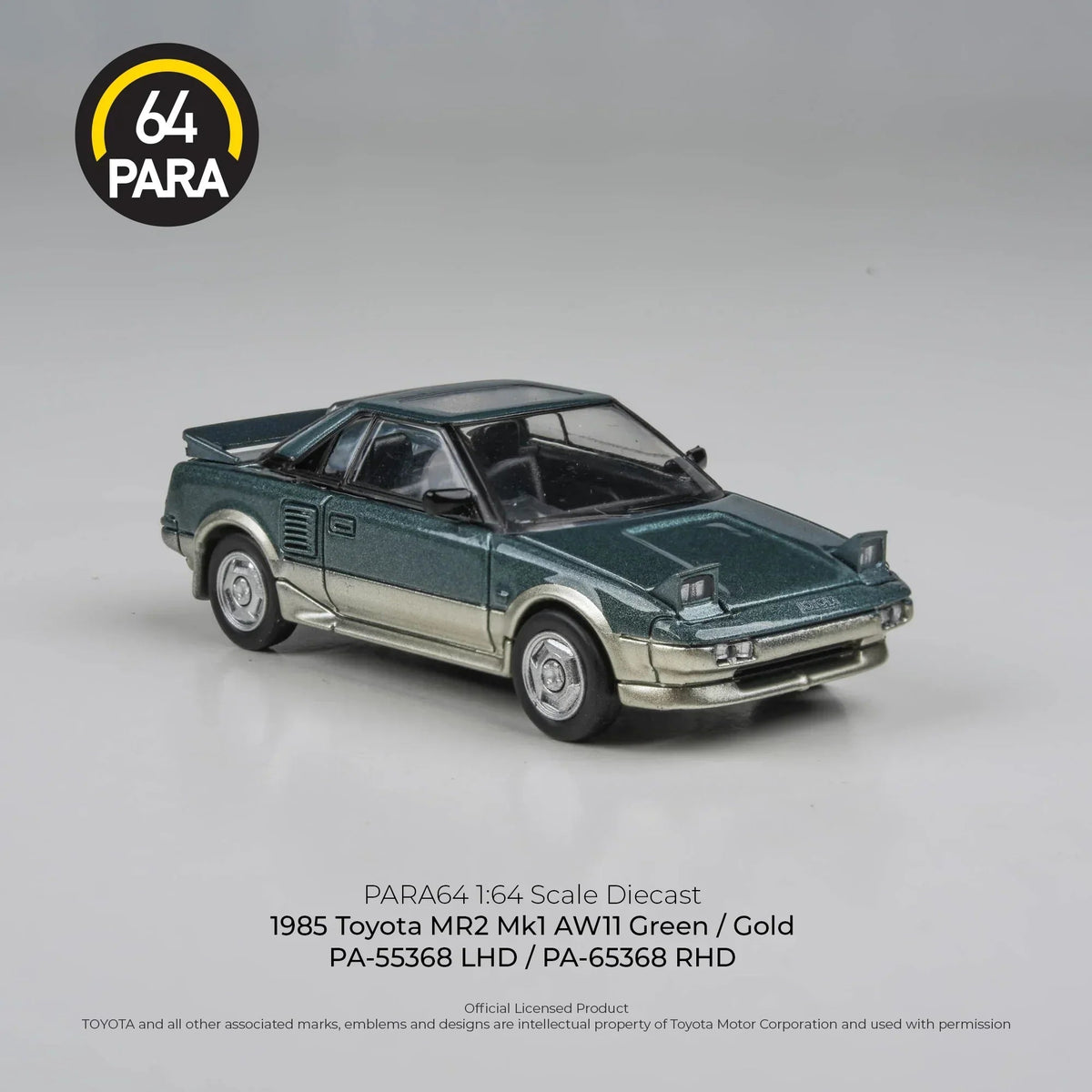 Toyota MR2 MK1 LHD 1985, 1:64 Scale (Green) — image 3