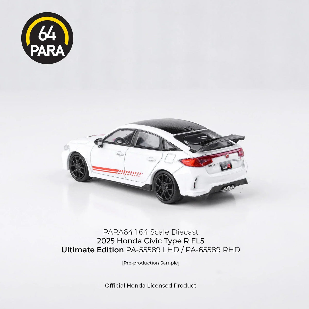 Honda Civic Type R FL5 Ultimate Edition 2025, 1:64 Scale (White) — image 2