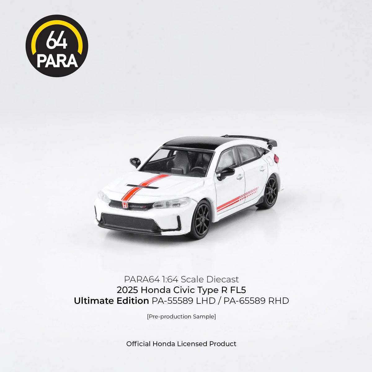 Honda Civic Type R FL5 Ultimate Edition 2025, 1:64 Scale (White) — image 4
