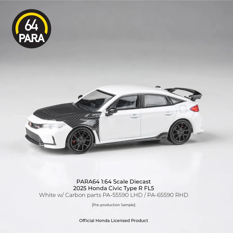 Honda Civic Type-R FL5 W/ Carbon Parts '25 , 1:64 Scale (White) — image 2