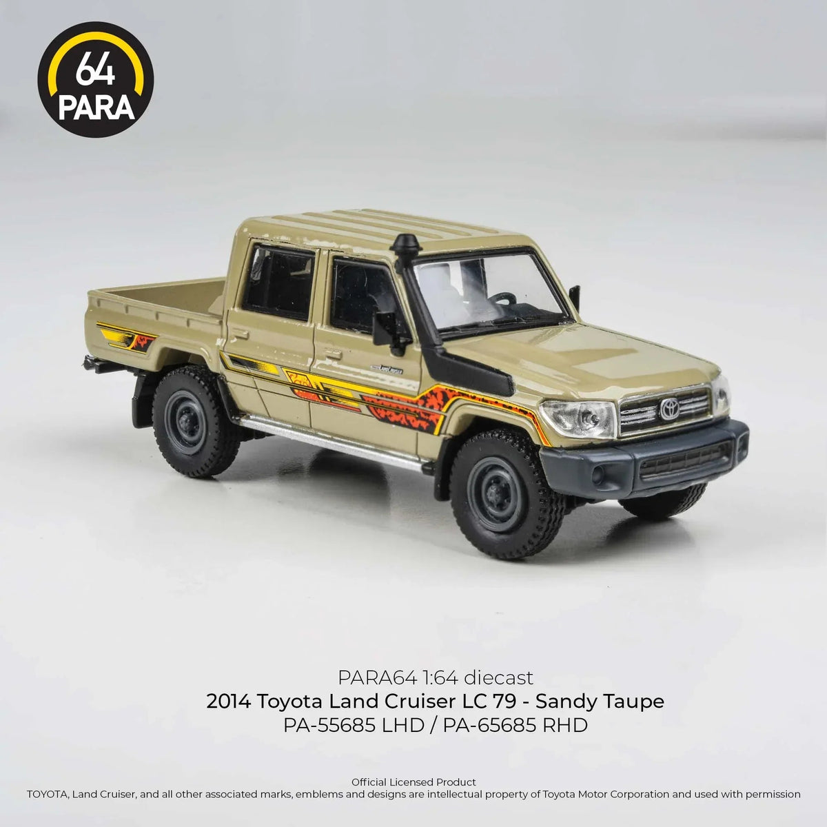 Toyota Land Cruiser 79 LHD 2014, 1:64 Scale (Beige) — image 4