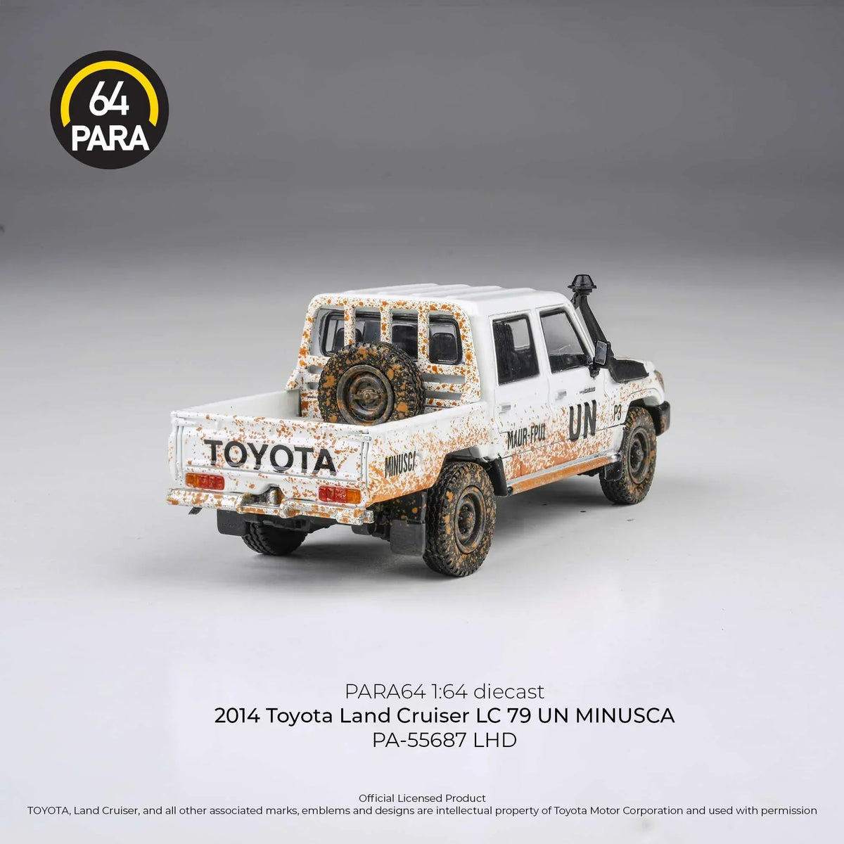 Toyota Land Cruiser LC 79 Un Minusca 2014, 1:64 Scale (White) — image 3