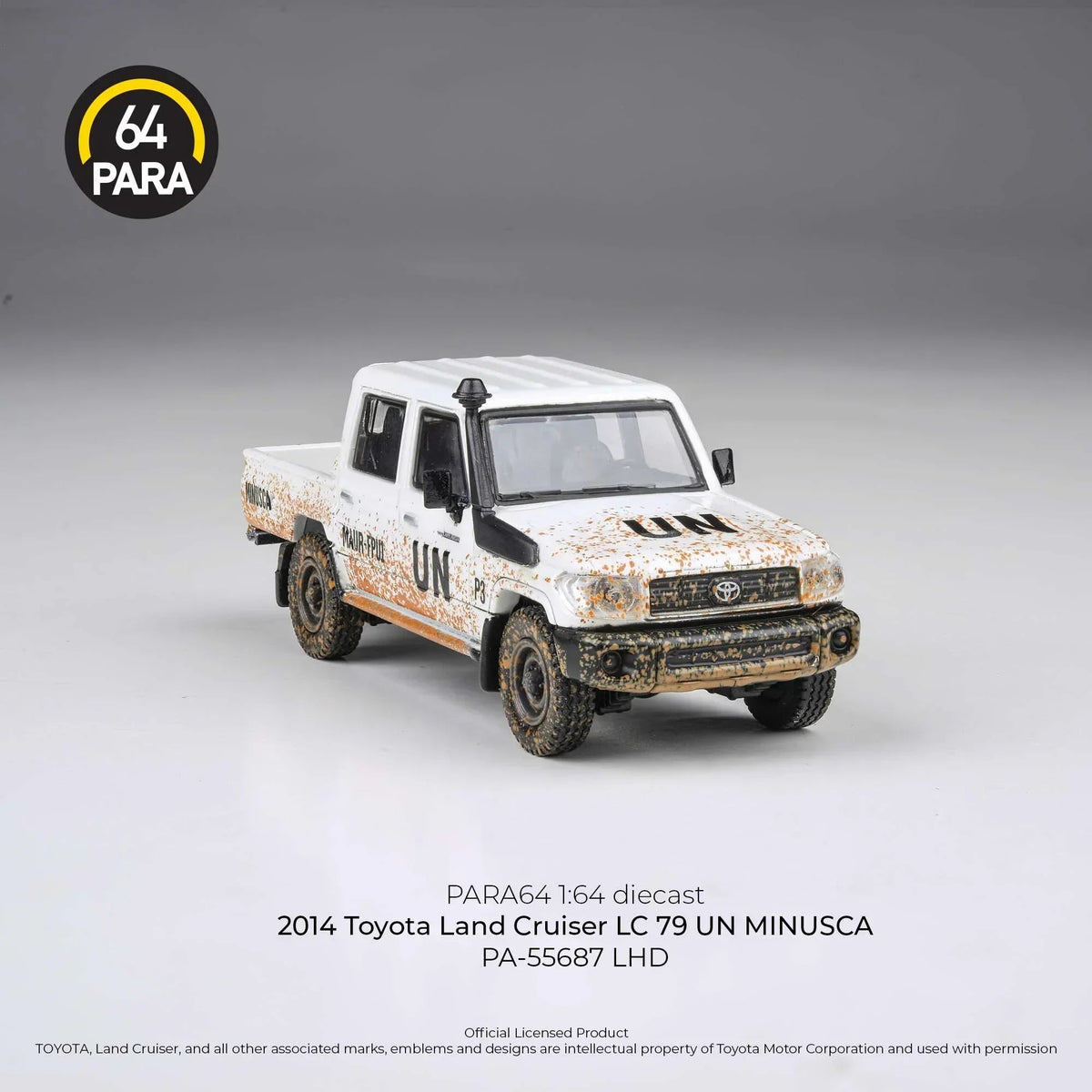 Toyota Land Cruiser LC 79 Un Minusca 2014, 1:64 Scale (White) — image 4