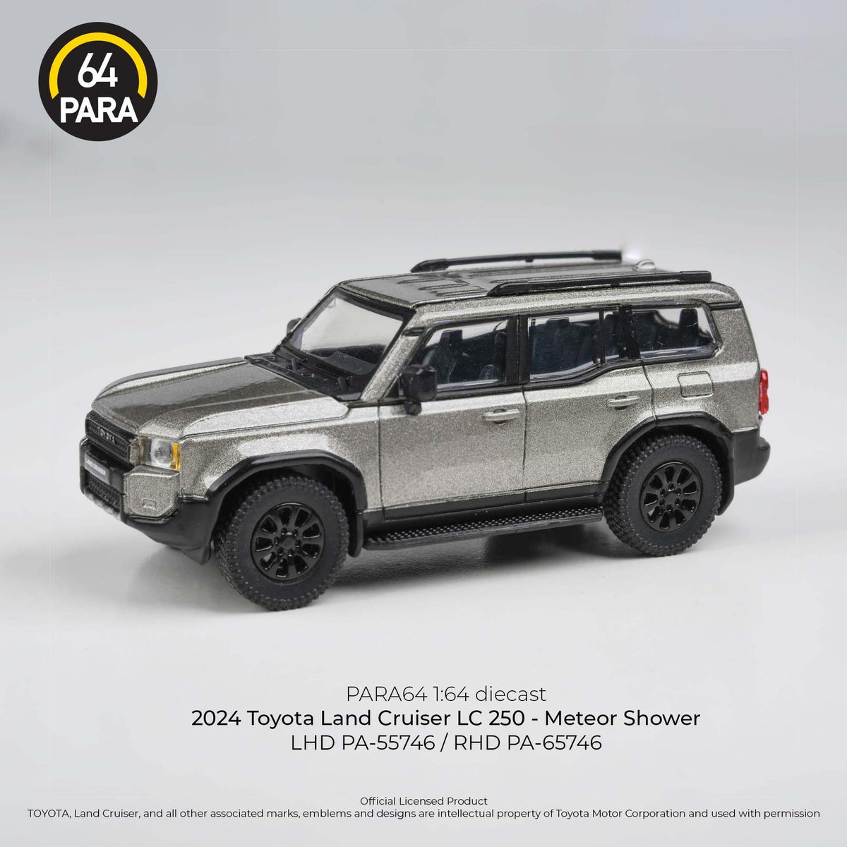 Toyota Land Cruiser 250 Meteor Shower LHD 2024, 1:64 Scale (Grey) — image 1