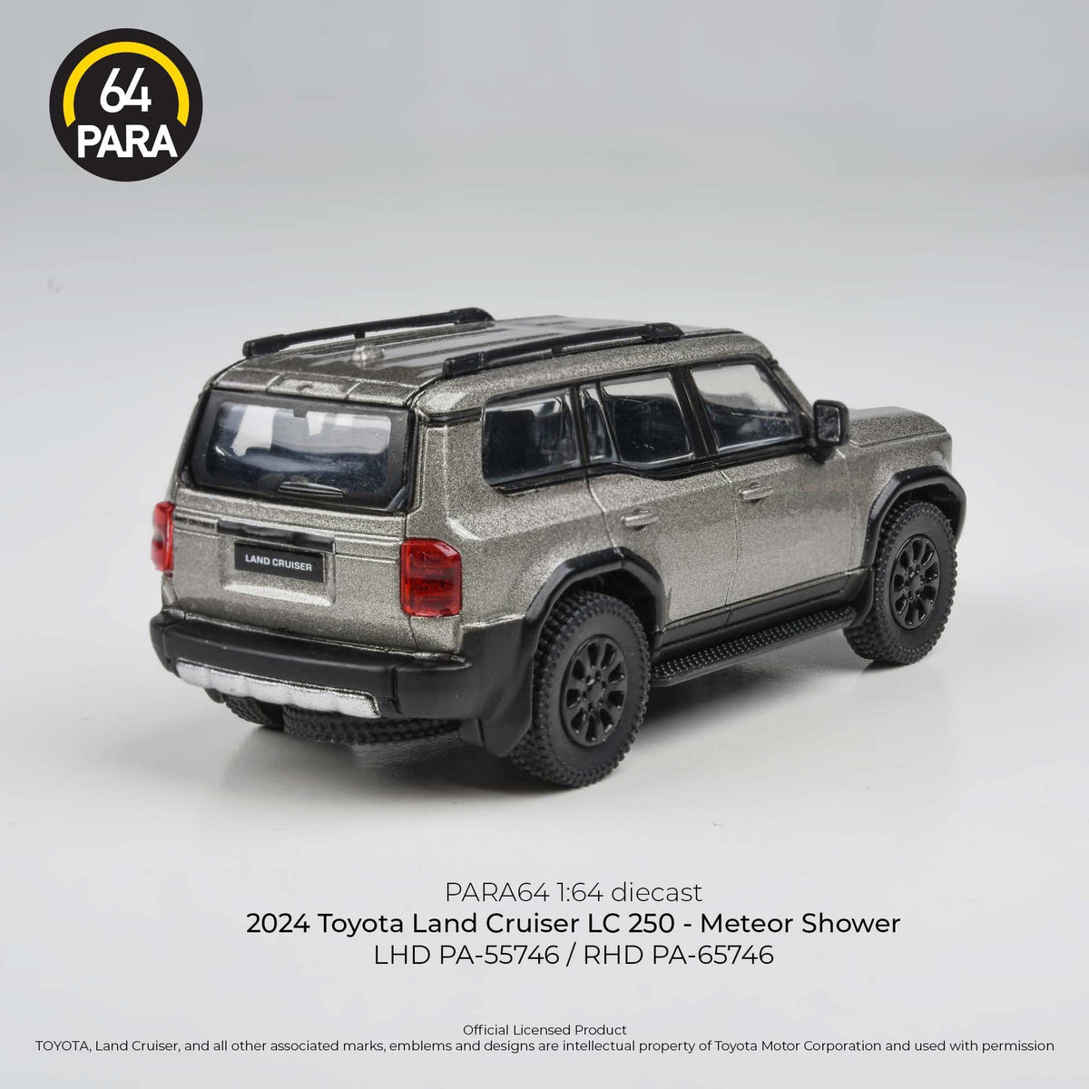 Toyota Land Cruiser 250 Meteor Shower LHD 2024, 1:64 Scale (Grey) — image 3