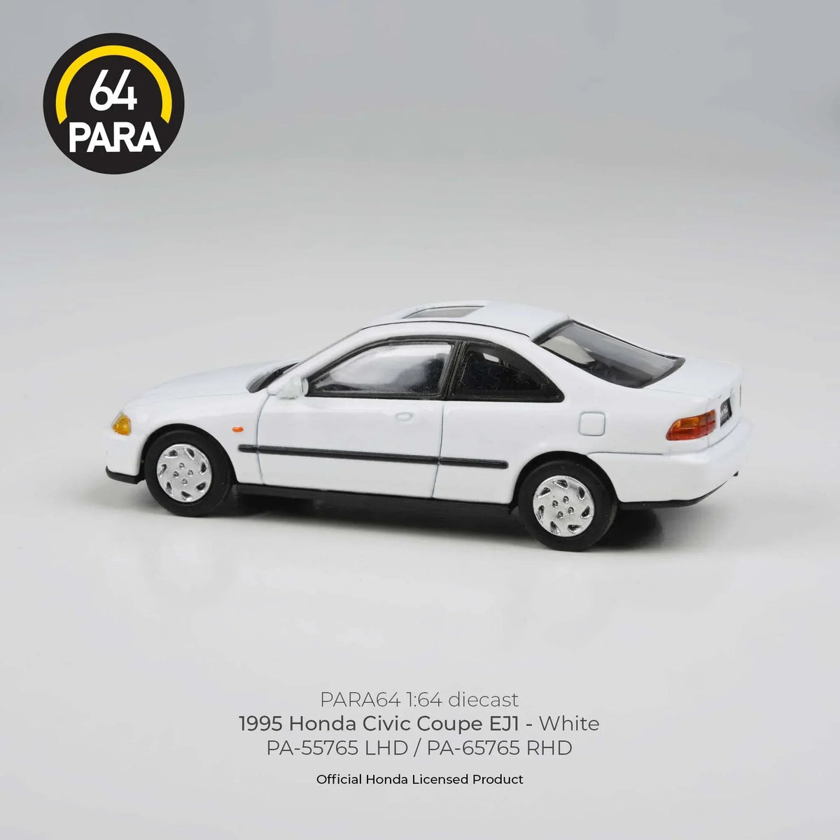 Honda Civic Coupe EJ1 LHD 1995, 1:64 Scale (White) — image 3